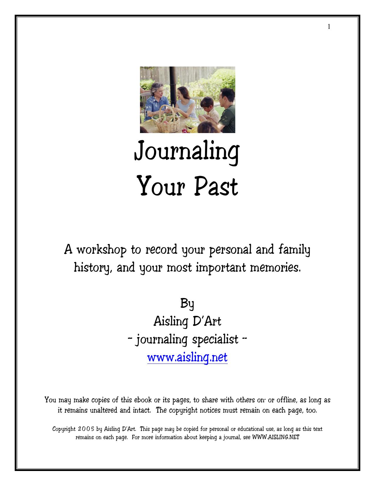 Journaling Your Past