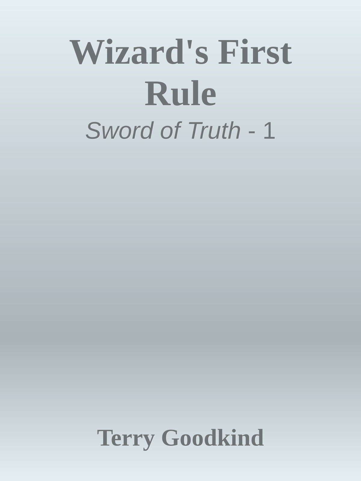 Wizard's First Rule